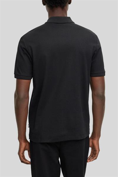 Boss Erkek Kısa Kollu Polo Yaka T-Shirt Siyah