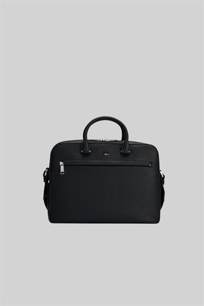 Boss Erkek Logo Detaylı Laptop & Evrak Çantası Siyah