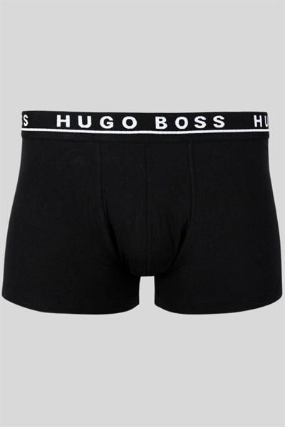 Boss Erkek Logolu Bel Bantlı 3lü Set Streç Pamuklu Boxer Çok Renkli