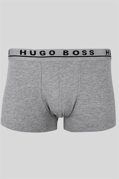 Boss Erkek Logolu Bel Bantlı 3lü Set Streç Pamuklu Boxer Çok Renkli