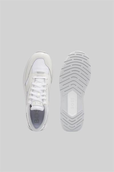 Boss Erkek Logolu Sneaker Ayakkabı Beyaz 100