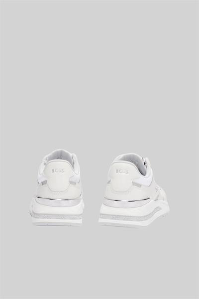 Boss Erkek Logolu Sneaker Ayakkabı Beyaz 100