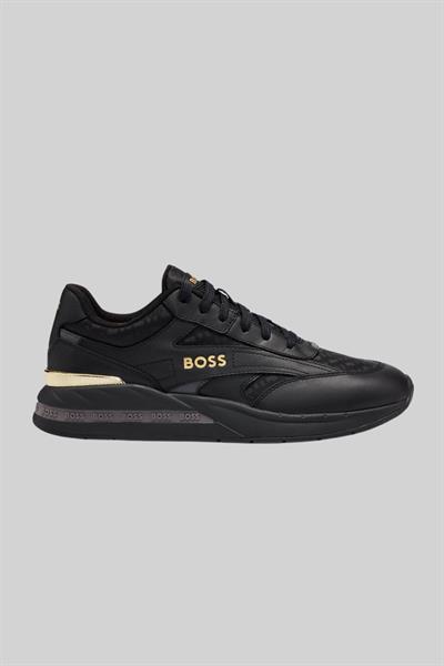 Boss Erkek Logolu Sneaker Ayakkabı Siyah