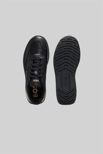 Boss Erkek Logolu Sneaker Ayakkabı Siyah