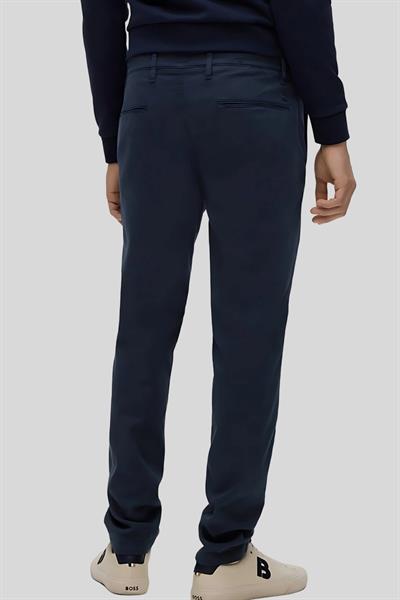 Boss Erkek Pamuklu Fermuarlı Pantolon Lacivert