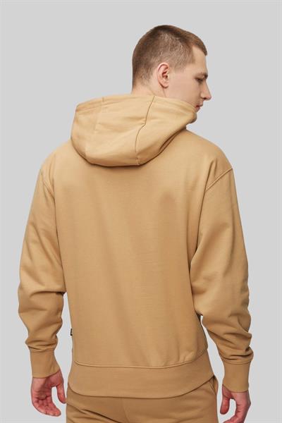 Boss Erkek Pamuklu Kapüşonlu Sweatshirt Bej 260