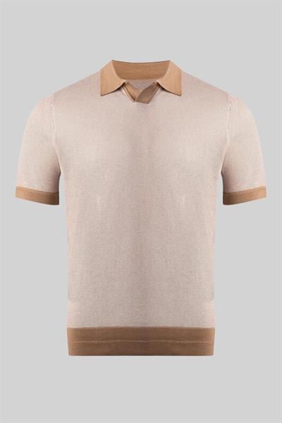 Boss Erkek Polo Yaka T-Shirt Bej 260