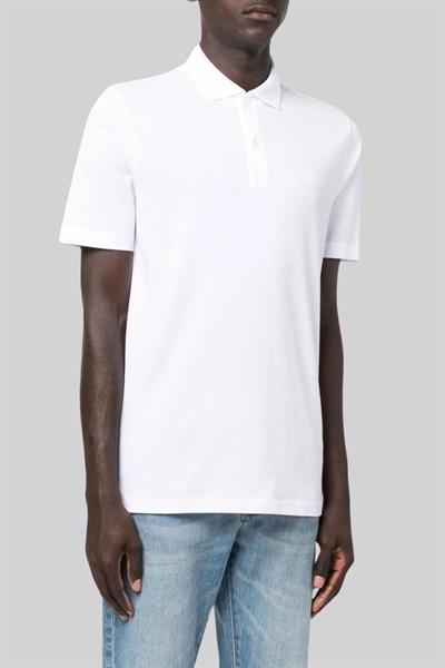 Boss Erkek Polo Yaka T-Shirt Beyaz 100