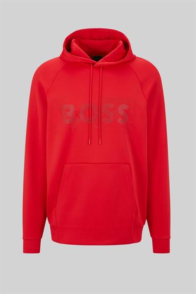 Boss Erkek Regular Fit Kapşonlu Sweatshirt Kırmızı 624