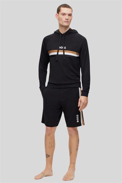 Boss Erkek Regular Fit Kapüşonlu Sweatshirt Siyah