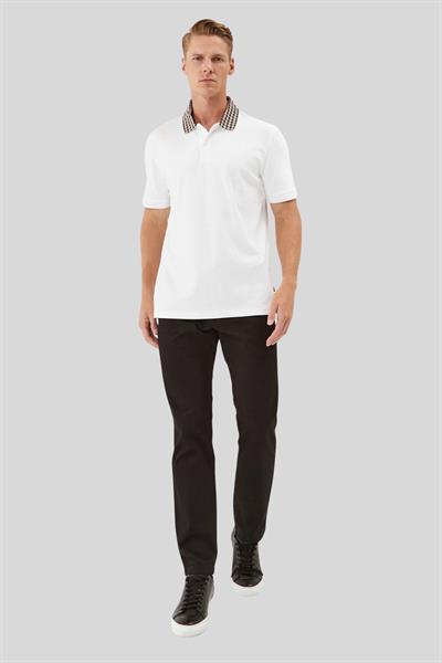 Boss Erkek Regular Fit Kısa Kollu Logolu Polo Yaka T-Shirt Beyaz