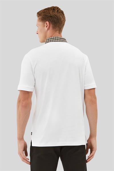 Boss Erkek Regular Fit Kısa Kollu Logolu Polo Yaka T-Shirt Beyaz