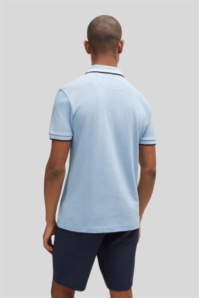 Boss Erkek Regular Fit Kısa Kollu Logolu Polo Yaka T-Shirt Mavi
