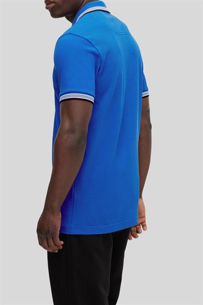 Boss Erkek Regular Fit Kısa Kollu Logolu Polo Yaka T-Shirt Mavi