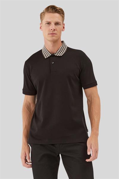 Boss Erkek Regular Fit Kısa Kollu Logolu Polo Yaka T-Shirt Siyah