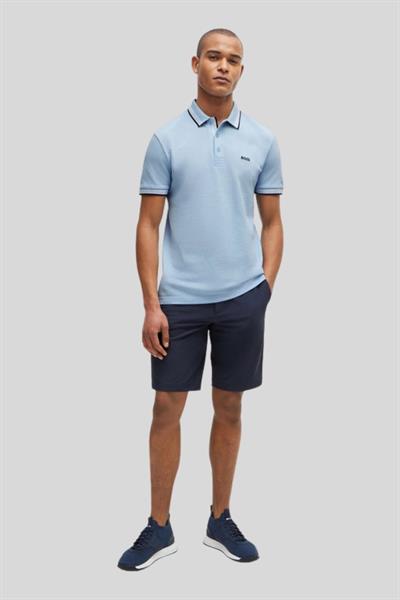 Boss Erkek Regular Fit Kısa Kollu Logolu Polo Yaka T-Shirt Mavi