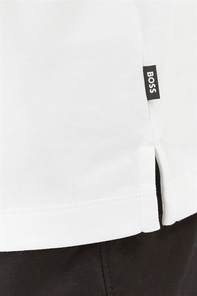 Boss Erkek Regular Fit Kısa Kollu Logolu Polo Yaka T-Shirt Beyaz