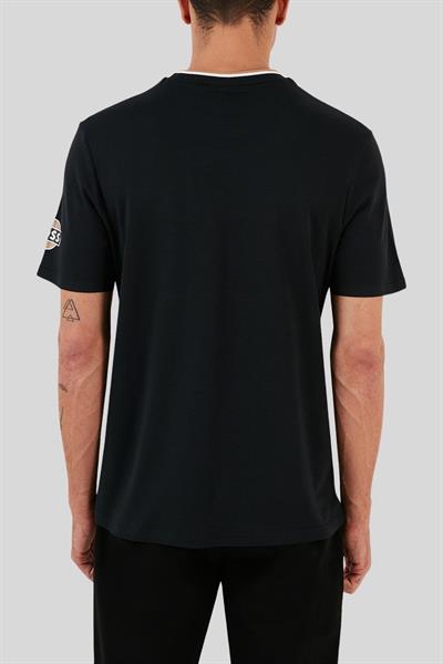 Boss Erkek Regular Fit Logolu Bisiklet Yaka T-Shirt Siyah