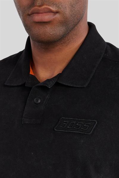 Boss Erkek Regular Fit Polo Yaka T-Shirt Siyah