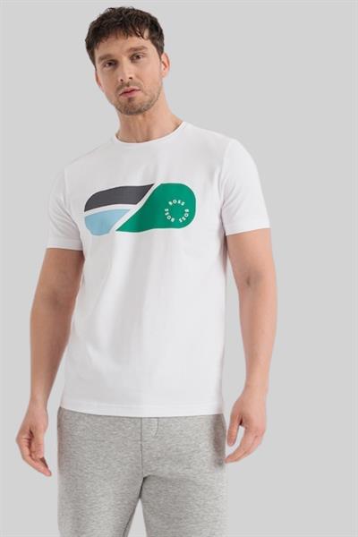 Boss Erkek Regular Fit T-Shirt Beyaz 100