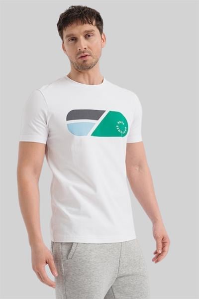 Boss Erkek Regular Fit T-Shirt Beyaz 100