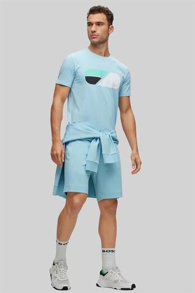 Boss Erkek Regular Fit T-Shirt Mavi 460