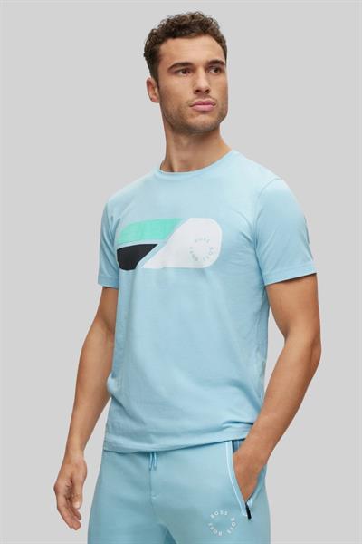 Boss Erkek Regular Fit T-Shirt Mavi 460