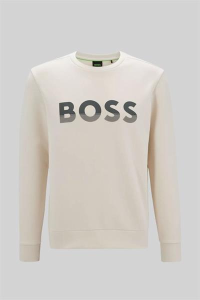 Boss Erkek Salbo Sweatshirt Krem 131