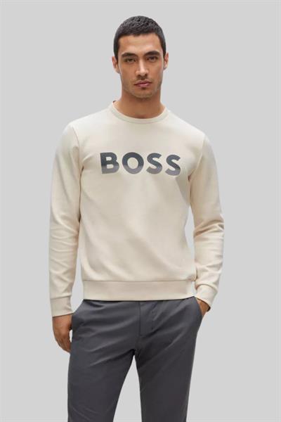 Boss Erkek Salbo Sweatshirt Krem 131
