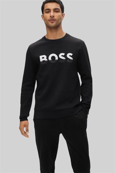Boss Erkek Salbo Sweatshirt Siyah 002