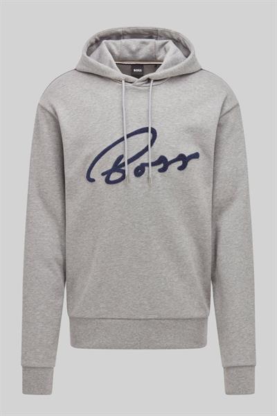 Boss Erkek Seeger 84 Regular Fit Sweatshirt Gri 041