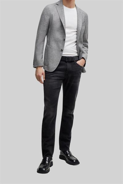 Boss Erkek Slim Fit Dar Paça Jean Pantolon Siyah 019