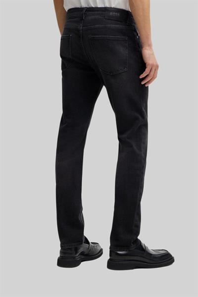 Boss Erkek Slim Fit Dar Paça Jean Pantolon Siyah 019