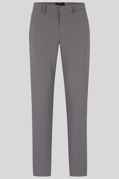 Boss Erkek Slim Fit Streç Kumaştan Normal Bel Cepli Pantolon Gri