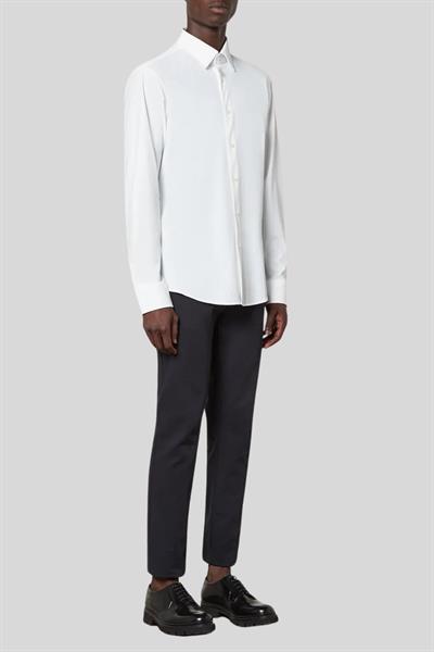 Boss Erkek Slim Fit Uzun Kollu Gömlek Beyaz