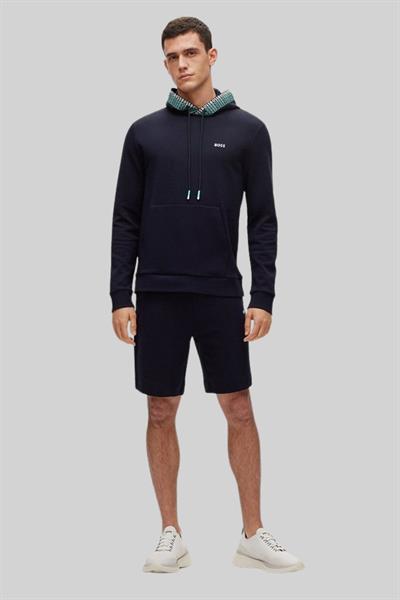 Boss Erkek Soody Golf Kapüşonlu Sweatshirt Mavi 402