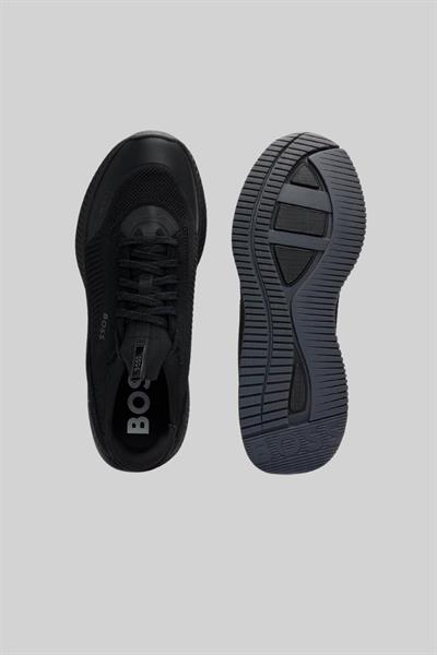 Boss Erkek Titanium Evo Bağcıklı Marka Logolu Spor Stil Sneaker Siyah 002
