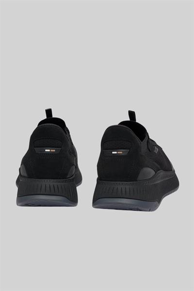 Boss Erkek Titanium Evo Bağcıklı Marka Logolu Spor Stil Sneaker Siyah 002