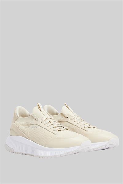 Boss Erkek Titanium Evo Bağcıklı Marka Logolu Spor Stil Sneaker Beyaz 100