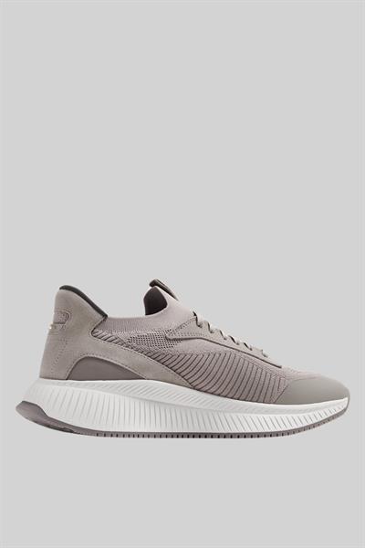 Boss Erkek Titanium Evo Bağcıklı Marka Logolu Spor Stil Sneaker Gri