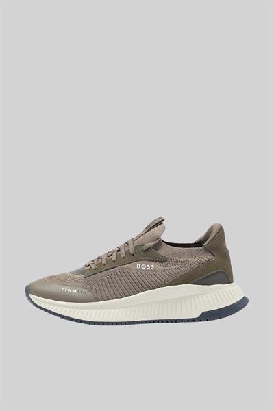 Boss Erkek Titanium Evo Bağcıklı Marka Logolu Spor Stil Sneaker Bej 301