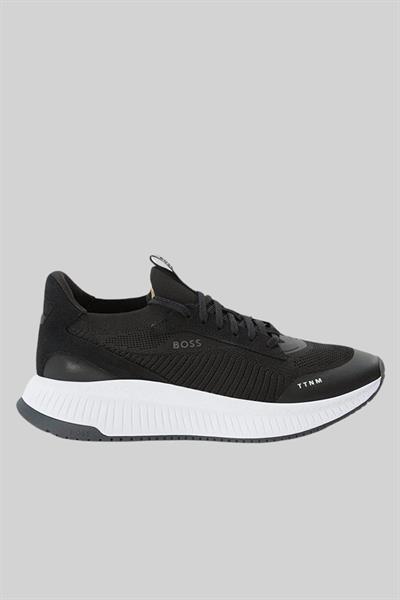 Boss Erkek Titanium Evo Bağcıklı Marka Logolu Spor Stil Sneaker Siyah 005