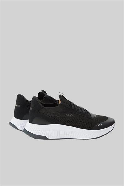 Boss Erkek Titanium Evo Bağcıklı Marka Logolu Spor Stil Sneaker Siyah 005
