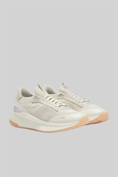 Boss Erkek Titanium Evo Bağcıklı Marka Logolu Spor Stil Sneaker Bej 270