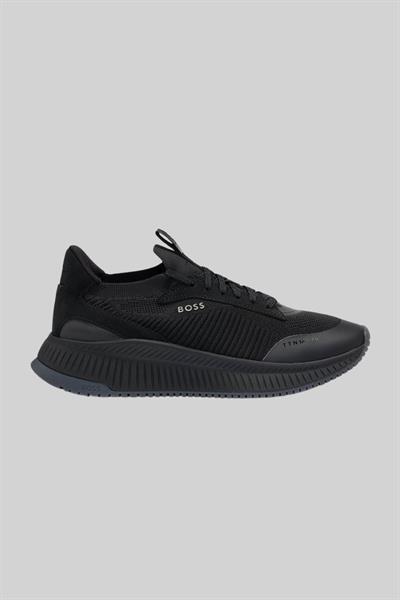 Boss Erkek Titanium Evo Bağcıklı Marka Logolu Spor Stil Sneaker Siyah 002