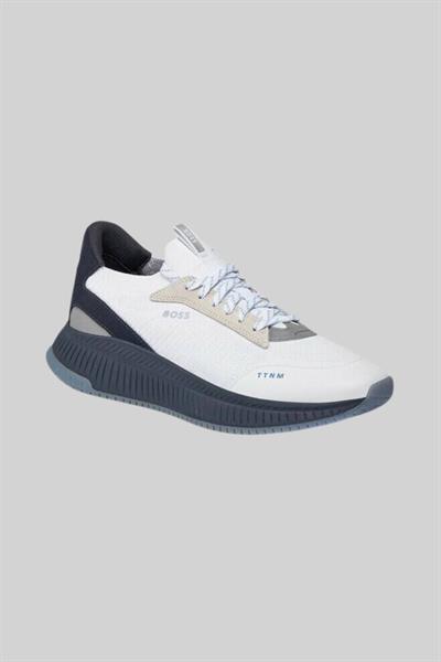 Boss Erkek Titanium Evo Bağcıklı Marka Logolu Spor Stil Sneaker Beyaz 140