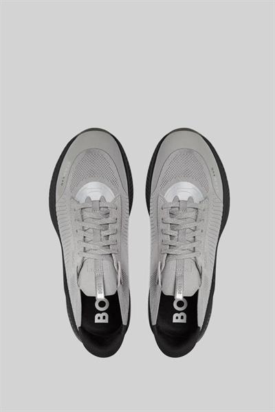 Boss Erkek Titanium Evo Bağcıklı Marka Logolu Spor Stil Sneaker Gri 060