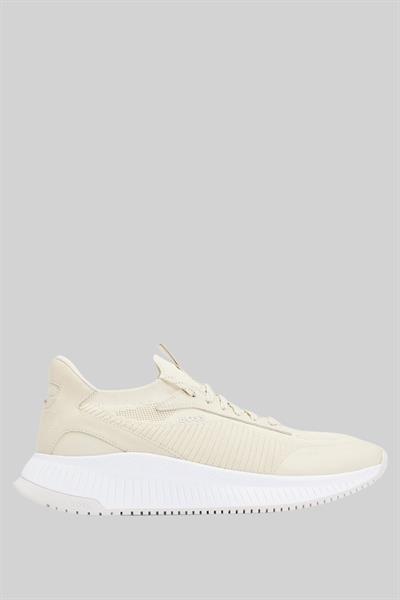 Boss Erkek Titanium Evo Bağcıklı Marka Logolu Spor Stil Sneaker Beyaz 100