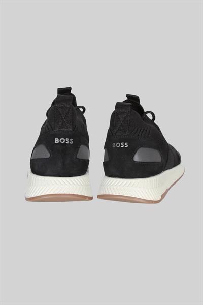 Boss Erkek Titanium Runn Knst Örgü Koşu Spor Ayakkabı Siyah 012