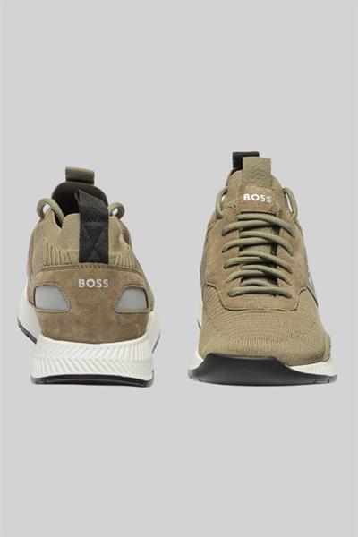 Boss Erkek Titanium Runn Knst Örgü Koşu Spor Ayakkabı Bej